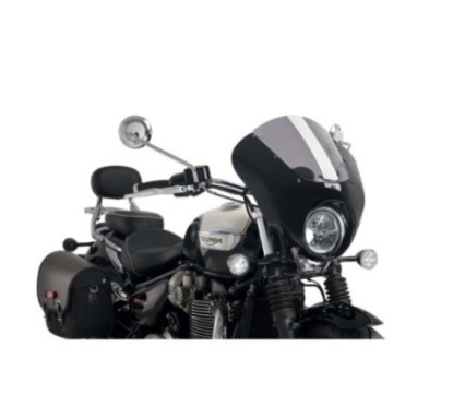 PUIG CUPOLINO SEMICARENATO DARK NIGHT TRIUMPH BONNEVILLE SPEEDMASTER 18-20 FUME CHIARO