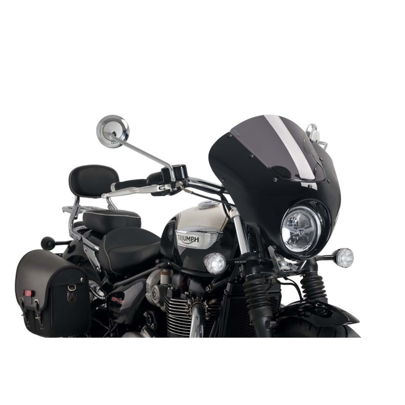 PUIG CUPOLINO SEMICARENATO DARK NIGHT TRIUMPH BONNEVILLE SPEEDMASTER 18-20 FUME SCURO