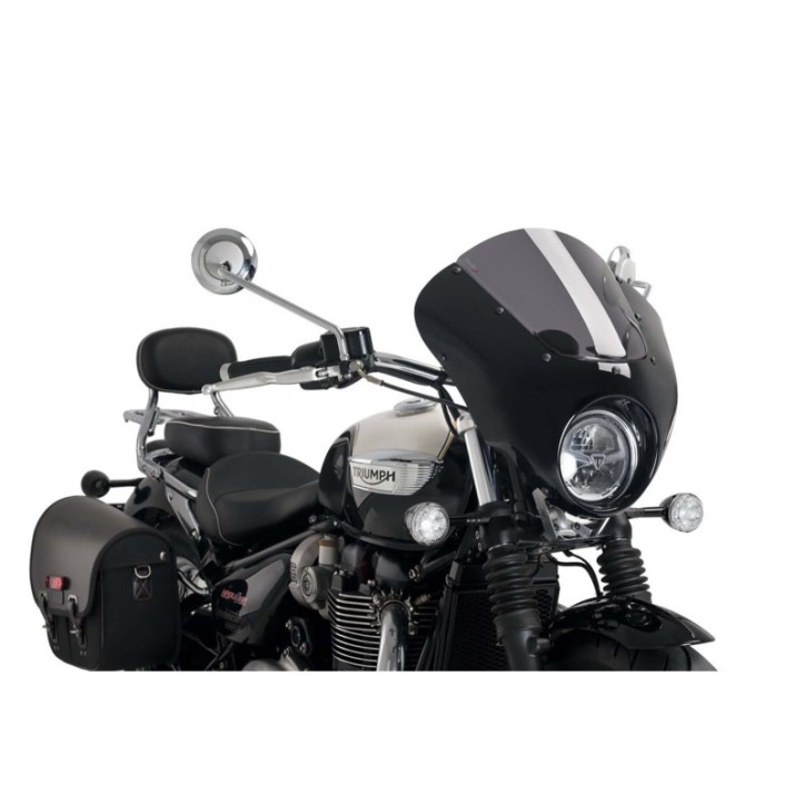 PUIG CUPOLINO SEMICARENATO DARK NIGHT PER TRIUMPH BONNEVILLE SPEEDMASTER 18-20 FUME SCURO