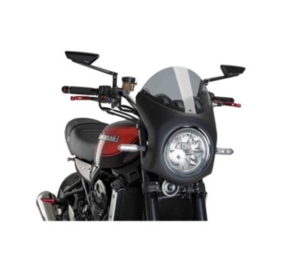 PUIG PARE - BRISE SEMI-CARENE KAWASAKI Z900RS 18-20 FUMEE CLAIR-NOIR