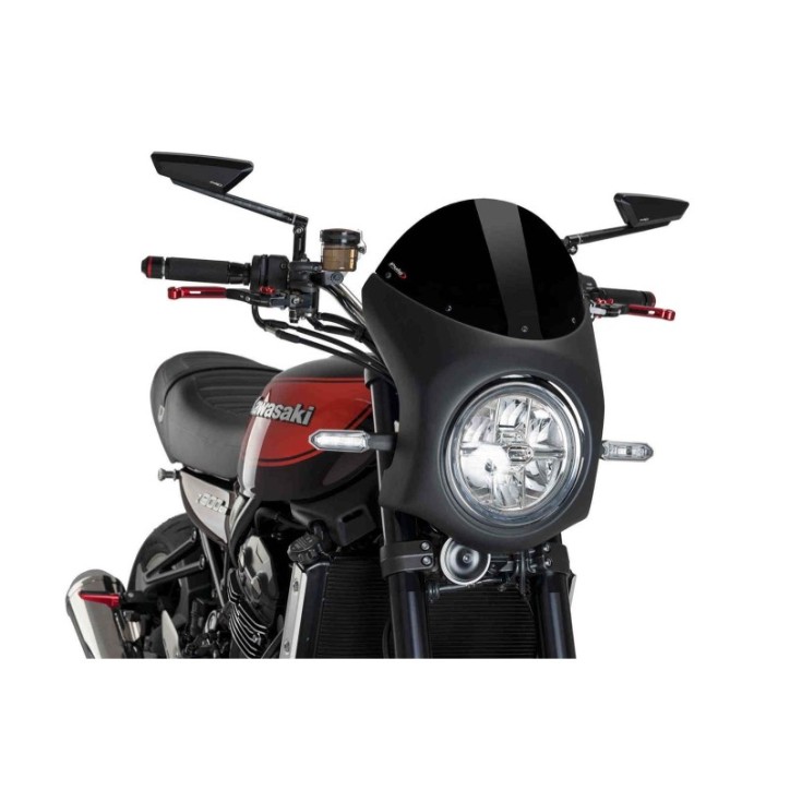 PUIG SEMICARENABRIS PARA KAWASAKI Z900RS 18-20 NEGRO-NEGRO