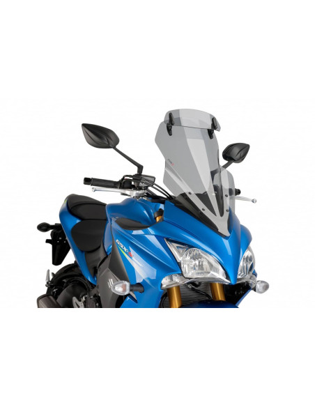 Visiere de pare-brise Puig Touring pour Suzuki GSX S1000F 15-20, fume clair