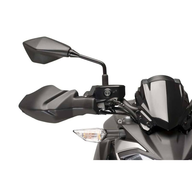 PUIG GARDE-MAINS KAWASAKI Z650 17-19 NOIR OPAQUE