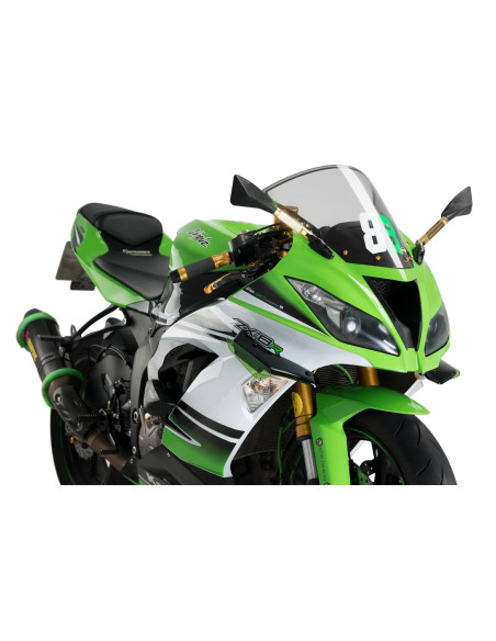 Aleron lateral Puig Downforce Sport para Kawasaki ZX-6R Ninja 13-16 verde