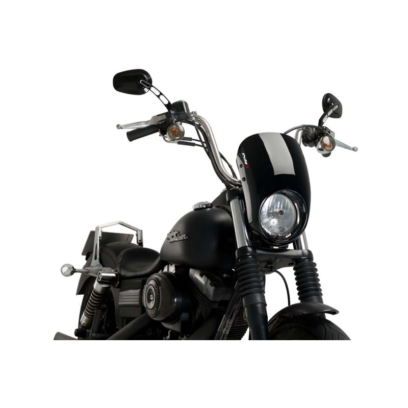 PUIG CUPOLINO SEMICARENATO ANARCHY PER HARLEY DAVIDSON DYNA STREET BOB FXDB/I ANNO 06-17 COLORE NERO