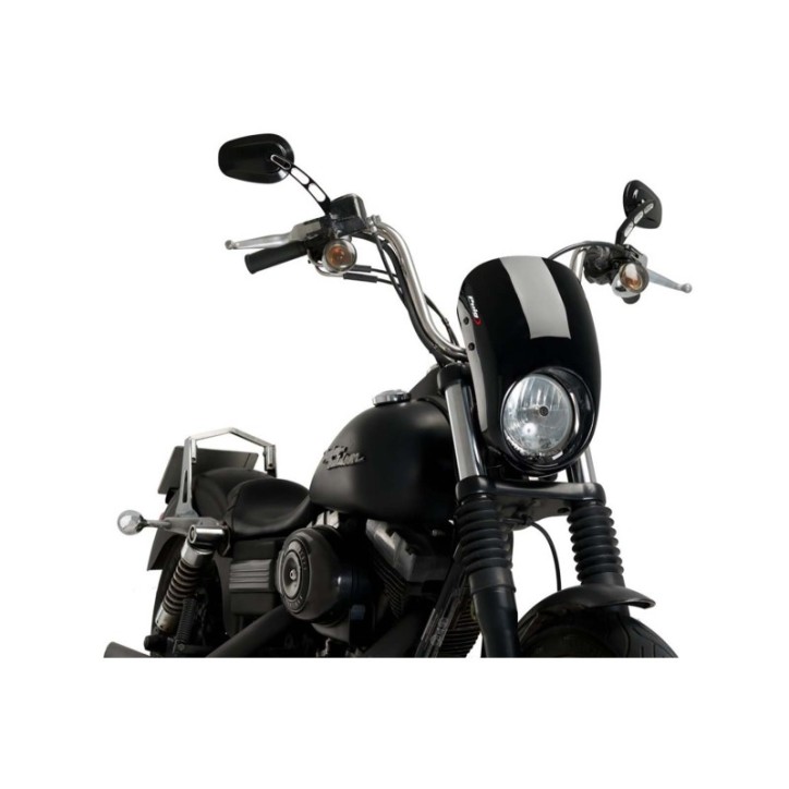 PUIG CUPOLINO SEMICARENATO ANARCHY PER HARLEY D. DYNA STREET BOB FXDB/I 06-17 NERO