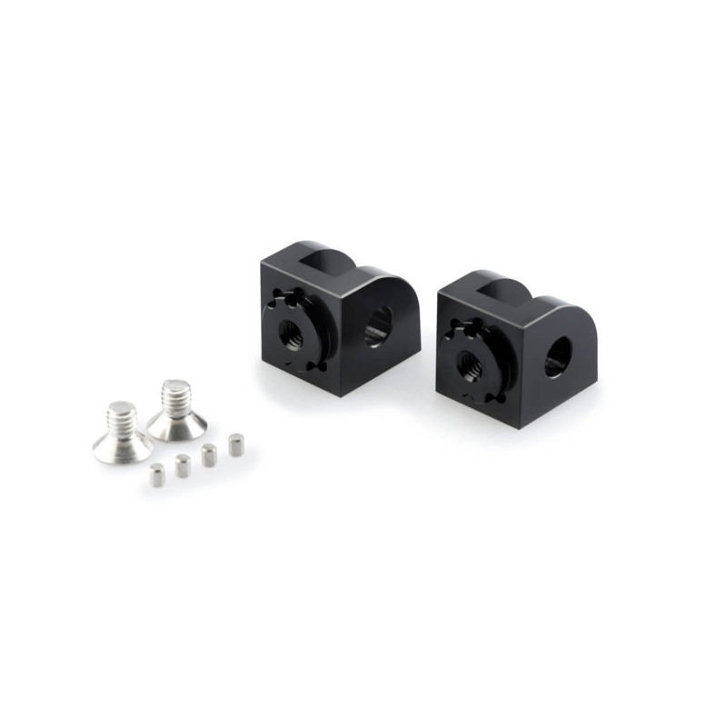 Adaptateurs de repose-pieds reglables Puig pour Suzuki DL650XT V-Strom 17/25, noir