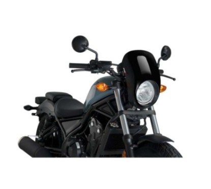 PUIG CUPOLINO SEMICARENATO ANARCHY PER HONDA CMX500 REBEL ANNO 17-19 COLORE NERO