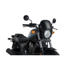 PUIG CUPOLINO SEMICARENATO ANARCHY PER HONDA CMX500 REBEL ANNO 17-19 COLORE NERO OPACO