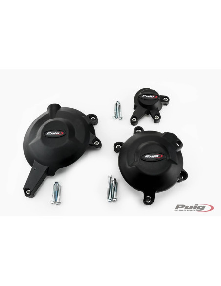 puig engine cover protection for kawasaki er 6n 09 11 black