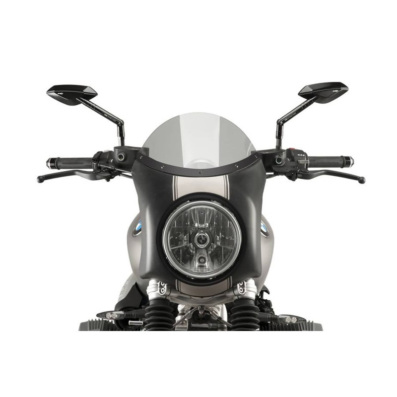 PUIG PARE - BRISE SEMI-CARENE BMW R NINE T SCRAMBLER 16-20 FUMEE CLAIR-NOIR