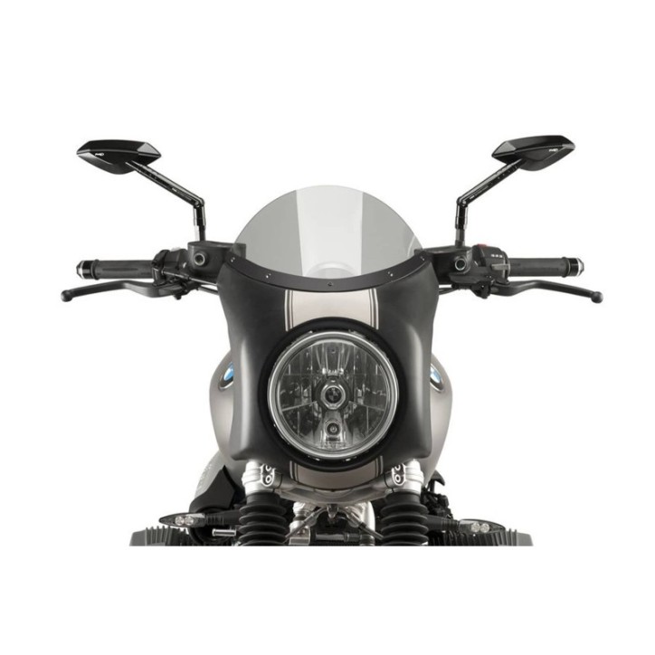 PUIG CUPOLINO SEMICARENATO PER BMW R NINE T SCRAMBLER 16-20 FUME CHIARO-NERO