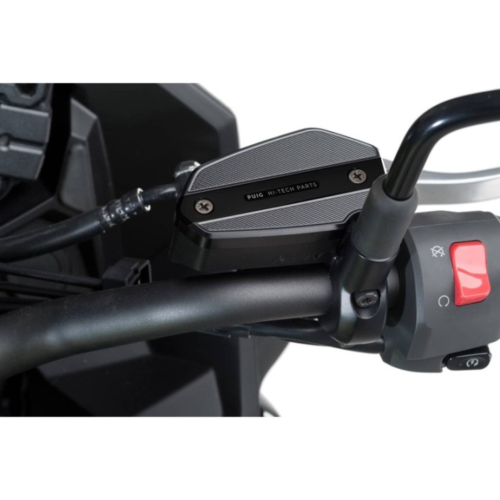 PUIG TAPPO SERBATOIO ANTERIORE PER FLUIDO FRENO PER KAWASAKI VERSYS 650 15-21 NERO