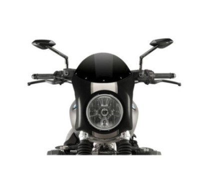 PUIG CUPOLINO SEMICARENATO BMW R NINE T SCRAMBLER 16-20 NERO-CARBON