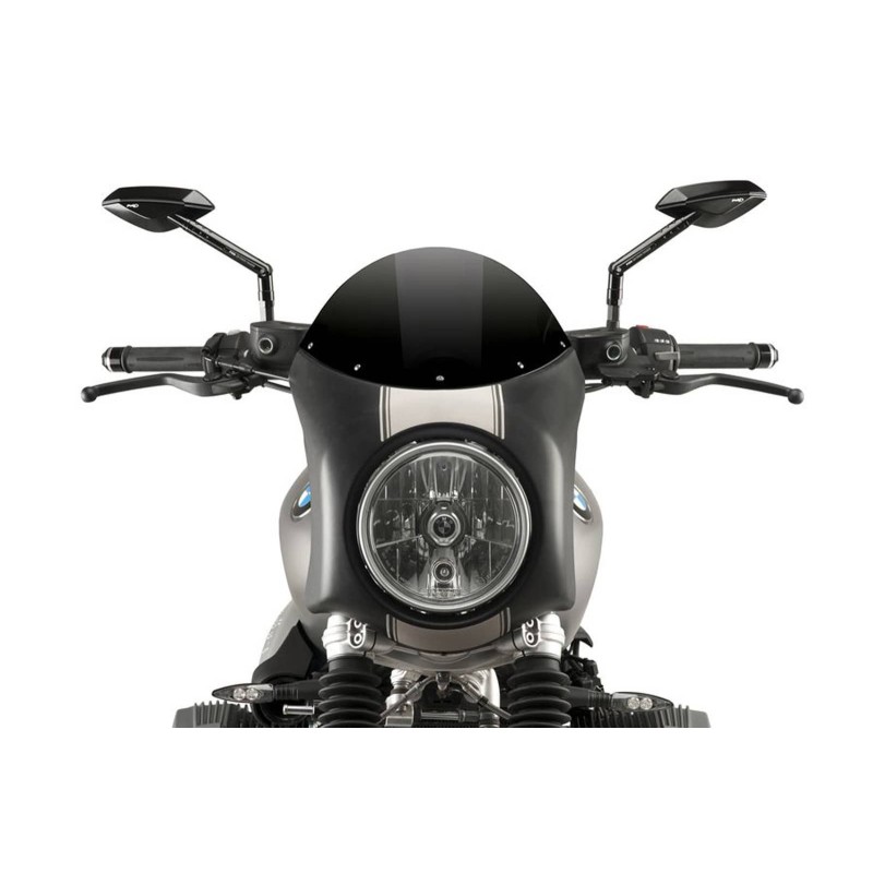 PUIG CUPOLINO SEMICARENATO BMW R NINE T SCRAMBLER 16-20 NERO-NERO