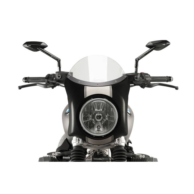 PUIG CUPOLINO SEMICARENATO BMW R NINE T SCRAMBLER 16-20 TRASPARENTE-CARBON