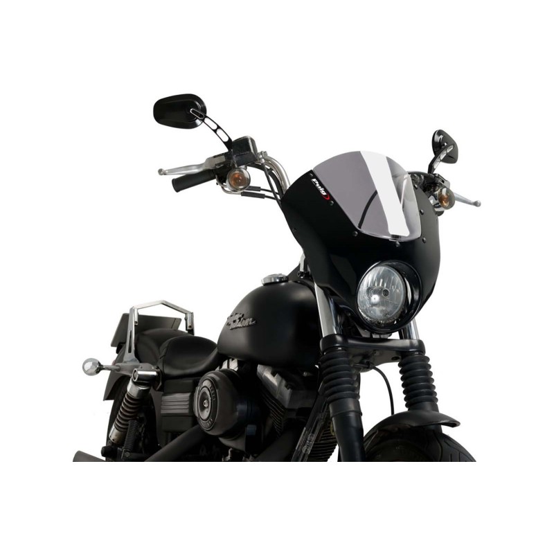 PUIG WINDSHIELD DARK NIGHT HARLEY D. DYNA STREET BOB FXDB/I 06-17 LIGHT SMOKE