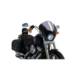 PUIG CUPOLINO SEMICARENATO DARK NIGHT PER HARLEY DAVIDSON SOFTAIL LOW RIDER FXLR ANNO 18-20 COLORE FUME CHIARO