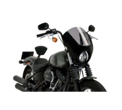 PUIG CUPOLINO SEMICARENATO DARK NIGHT PER HARLEY DAVIDSON SOFTAIL STREET BOB FXBB ANNO 21-23 COLORE FUME CHIARO