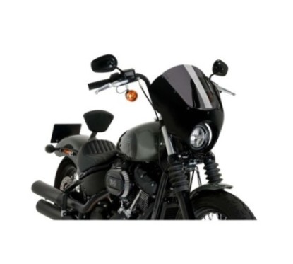 PUIG CUPOLINO SEMICARENATO DARK NIGHT PER HARLEY DAVIDSON SOFTAIL STREET BOB FXBB ANNO 21-23 COLORE FUME SCURO