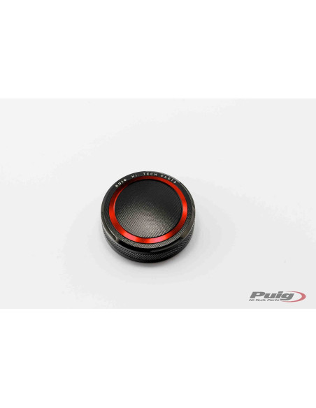 Tapon deposito liquido freno delantero Puig para Suzuki GSX-R1000 07-08 rojo