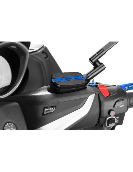 Tapon deposito liquido freno delantero Puig tija delantera para Yamaha T-Max 560 Max Tech 22 24 azul