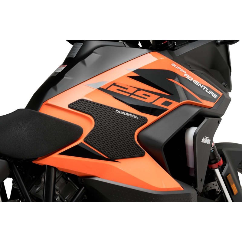 ADHESIVO LATERAL DEPOSITO ESPECIFICO PUIG KTM 1290 R S SUPER ADVENTURE 21-24 NEGRO