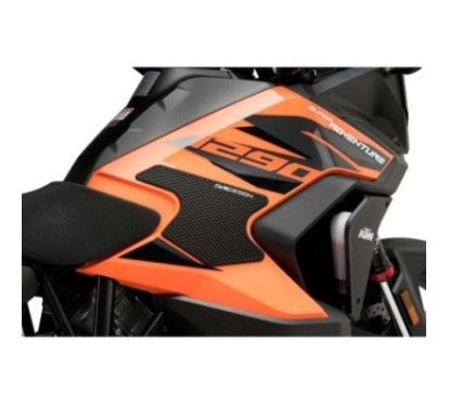 ADHESIVO LATERAL DEPOSITO ESPECIFICO PUIG KTM 1290 R S SUPER ADVENTURE 21-24 NEGRO