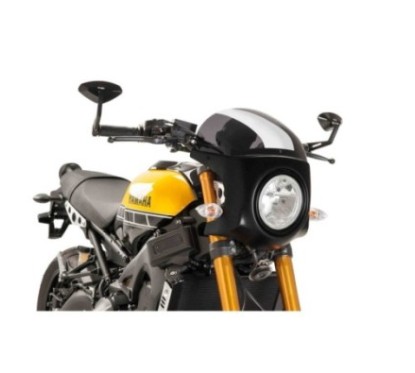 PUIG CUPOLINO SEMICARENATO PER MOTO GUZZI V7 III STONE 750 ANNO 17-22 COLORE FUME SCURO-CARBON LOOK