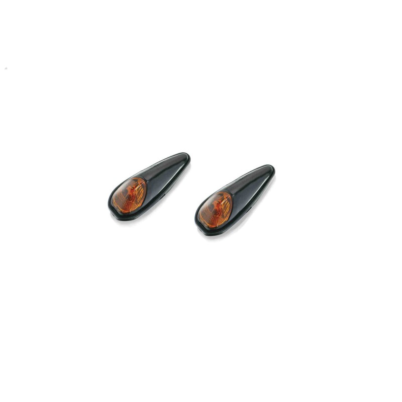 PUIG LED-BLINKER MODELL SPEED ORANGE - ORANGEFARBENE GL,SER UND SCHWARZER SOCKEL - NICHT ZUGELASSEN - ABMESSUNGEN: 60X23 MM. - C