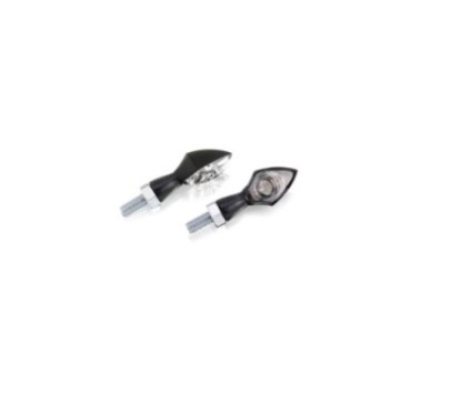 PUIG LED-BLINKER MODELL POWER LED SCHWARZ - TRANSPARENTE GL,SER UND SCHWARZER SOCKEL - NACH EUROP,ISCHEN NORMEN ZUGELASSEN -