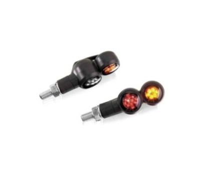 PUIG LED-BLINKER MODELL LICHT-HINTEN SCHWARZ - GER,UCHERTE GL,SER - DAS SET BEINHALTET POSITIONSLICHT, BREMSLICHT UND BLINKER -