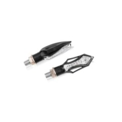 PUIG LED-BLINKER HAUSMODELL SCHWARZ - TRANSPARENTE LINSEN - NACH EUROP,ISCHEN NORMEN ZUGELASSEN - ABMESSUNGEN: 70X24 MM. -