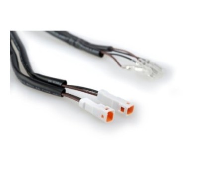 PUIG CABLES CONNECTORS FOR TURN SIGNALS BLACK - COD. 20760N - Connectors useful for connecting the motorcycle's original electri