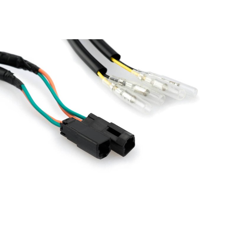 PUIG CABLES CONECTORES INTERMITENTES PARA DUCATI NEGRO - COD. 3891N - Conectores Utiles para conectar el sistema elEctrico origi