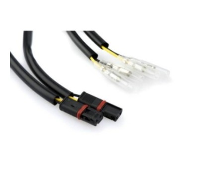 PUIG CABLES CONNECTORS FOR INDICATORS FOR BMW BLACK - COD. 3871N - Connectors useful for connecting the original electrical syst