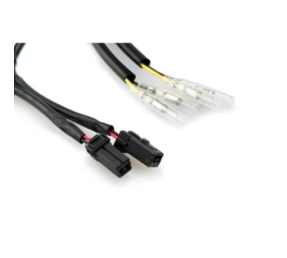 PUIG CABLES CONNECTORS FOR TURN SIGNALS FOR HARLEY DAVIDSON BLACK - COD. 3889N - Connectors useful for connecting the electrical