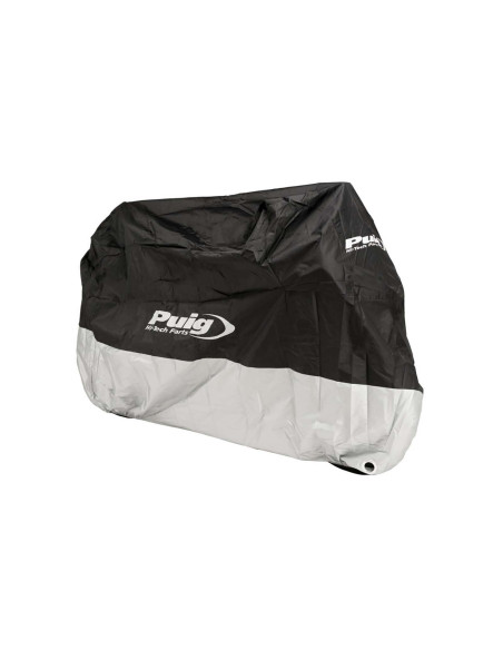 Funda para moto Puig con logotipo Puig Hi Tech Parts talla XL negra