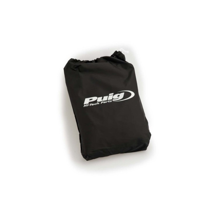 PUIG BIKE COVER WITH PUIG HI-TECH PARTS LOGO SIZE XXL BLACK - COD. 20726N - Length: 2.25 m. Width: 1.05m. Height: 1.25