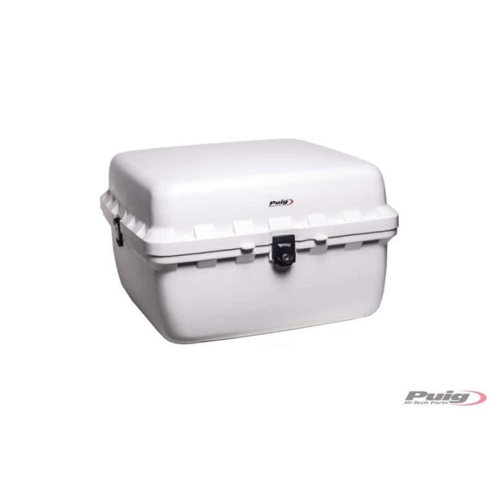 PUIG CASE MODEL BIG BOX COLOR WHITE - COD. 0713B - Made of resistant, waterproof plastic. Capacity: 90L.