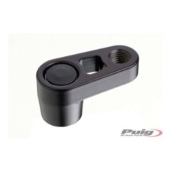 PUIG BLACK REAR MIRROR DISTANCE ADJUSTER - COD. 5021N - Left side M10 thread.