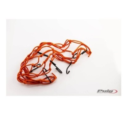 PUIG ORANGE ELASTISCHES OBJEKTHALTERNETZ ? COD. 0788T ? PERFEKT FUR DEN TRANSPORT VON GEGENST,NDEN AUF DEM R-CKSITZ. MAAE: