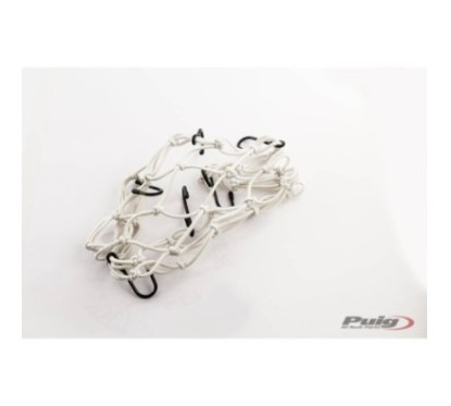 PUIG ELASTIC NETWORK FOR OBJECTS WHITE - COD. 0788B - Perfect for carrying objects on the rear seat. Dimensions: 350x350