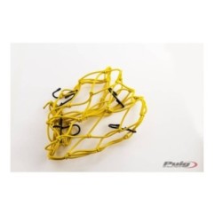 FILET PORTE-OBJETS ELASTIQUE JAUNE PUIG - COD. 0788G - IdEal pour transporter des objets dans la selle ARRIERE. Dimensions : 350