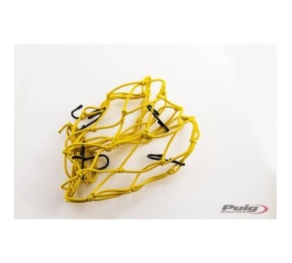 FILET PORTE-OBJETS ELASTIQUE JAUNE PUIG - COD. 0788G - IdEal pour transporter des objets dans la selle ARRIERE. Dimensions : 350