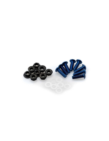 Kit de vis anodisees Puig M5 pour pare-brise couleur bleue