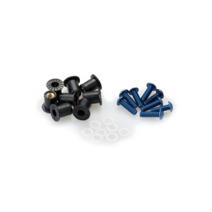 puig kit anodized screws m5 for windshields blue color