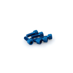 puig kit anodized screws m6 for windshields blue color