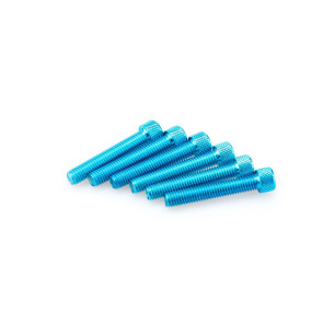 Puig Kit eloxierte Schrauben M8 fur Windschutzscheiben Farbe Blau