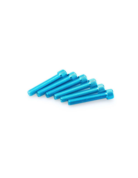 puig kit anodized screws m8 for windshields blue color